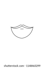 beard icon,mustache icon, beard vector, mustache vector, vector