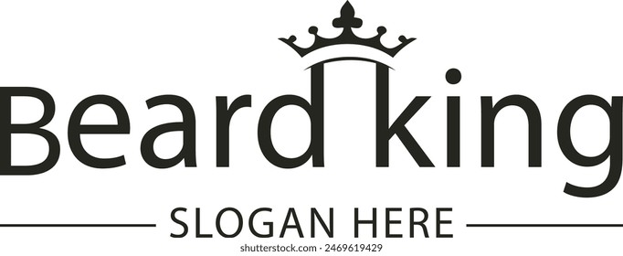 Beard King: A regal emblem of masculinity, symbolizing strength and refinement. Crowned with lush facial hair, it exudes confidence and timeless elegance.