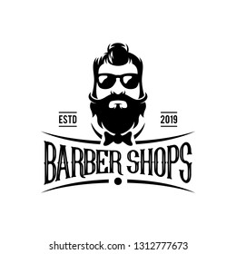 Beard Logo Design Stock Vector (Royalty Free) 1312777673 | Shutterstock