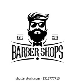 Beard Logo Design Stock Vector (Royalty Free) 1312777673 | Shutterstock