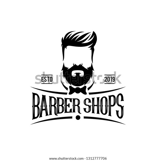 Beard Logo Design Stock Vector (Royalty Free) 1312777706 | Shutterstock