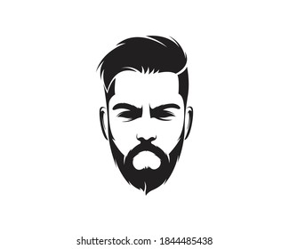 Beard logo design is applicable for men grooming or barbershop business field.