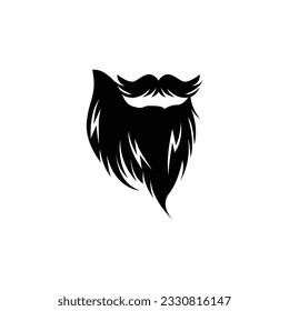 Beard Logo Design, Male Face Appearance Vector, For Babershop, Hair, Appearance, Brand Label