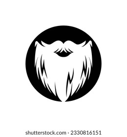 Beard Logo Design, Male Face Appearance Vector, For Babershop, Hair, Appearance, Brand Label