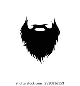 Beard Logo Design, Male Face Appearance Vector, For Babershop, Hair, Appearance, Brand Label