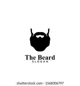 Beard logo icon design vector illustration