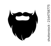 Beard logo icon vector illustration