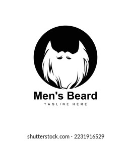 Beard Logo, Vector Barbershop, Design For Male Appearance, Barber, Hair, Fashion