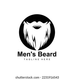 Beard Logo, Vector Barbershop, Design For Male Appearance, Barber, Hair, Fashion