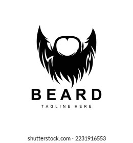 Beard Logo, Vector Barbershop, Design For Male Appearance, Barber, Hair, Fashion