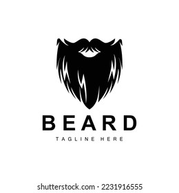 Beard Logo, Vector Barbershop, Design For Male Appearance, Barber, Hair, Fashion