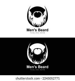 Beard Logo, Vector Barbershop, Design For Male Appearance, Barber, Hair, Fashion