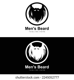 Beard Logo, Vector Barbershop, Design For Male Appearance, Barber, Hair, Fashion