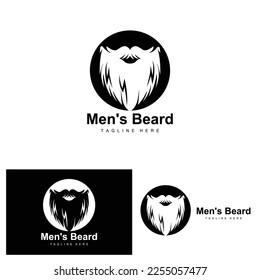 Beard Logo, Vector Barbershop, Design For Male Appearance, Barber, Hair, Fashion