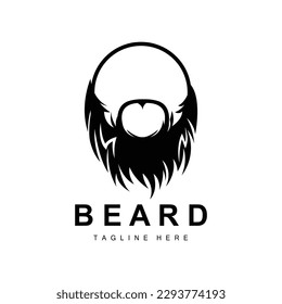 Beard Logo, Vector Barbershop, Design For Male Appearance, Barber, Hair, Fashion