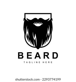 Beard Logo, Vector Barbershop, Design For Male Appearance, Barber, Hair, Fashion