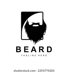 Beard Logo, Vector Barbershop, Design For Male Appearance, Barber, Hair, Fashion
