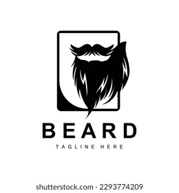 Beard Logo, Vector Barbershop, Design For Male Appearance, Barber, Hair, Fashion