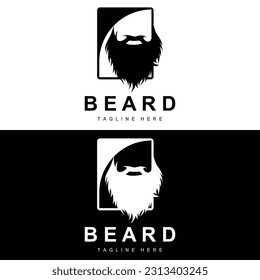 Beard Logo, Vector Barbershop, Design For Male Appearance, Barber, Hair, Fashion