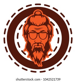 Beard Logo Vector Illustration