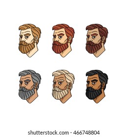 Beard Man Head Set