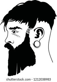Beard Man, hipster