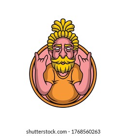 logotipo de barba para uso comercial