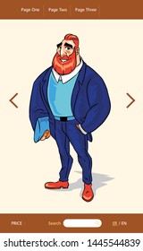 beard man with purse in team member slider brown website