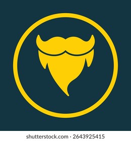 Beard and Moustache trendy vector art design attractive amazing design colorful useful illustration.eps