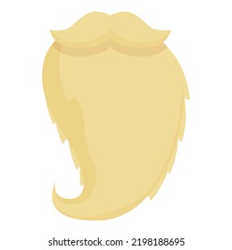 Beard party icon cartoon vector. Santa holiday. Xmas mask