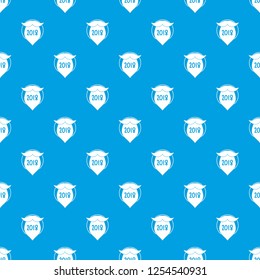 Beard pattern vector seamless blue repeat for any use