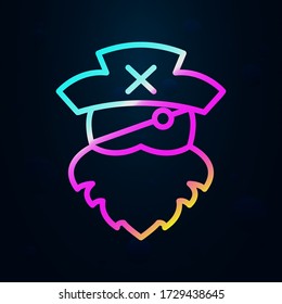 Beard, pirate nolan icon. Simple thin line, outline vector of Pirate icons for ui and ux, website or mobile application