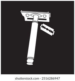 beard razor icon vector illustration symbol design