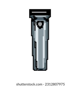 beard shaver electric game pixel art retro vector. bit beard shaver electric. old vintage illustration