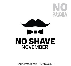 Beard silhouettes with No Shave November text 5
