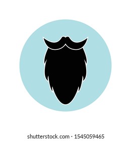 Beard simple illustration clip art vector