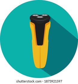 Beard trimmer, illustration, vector on white background
