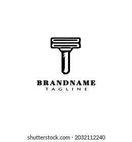 beard trimmer logo icon design template modern illustration