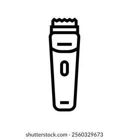 beard trimmer men cosmetic line icon vector. beard trimmer men cosmetic sign. isolated contour symbol black illustration