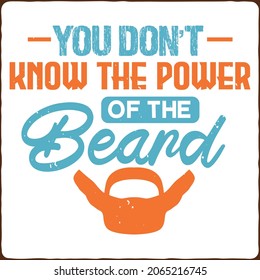 Beard typography Design, Mustache with beard sign, Vector vintage illustration.