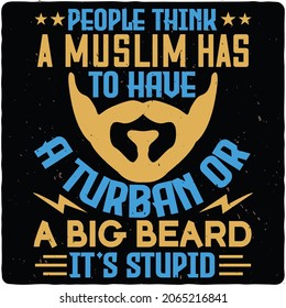 Beard typography Design, Mustache with beard sign, Vector vintage illustration.