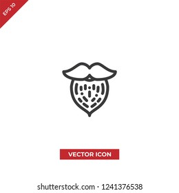Beard vector icon