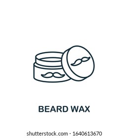 Beard Wax icon from barber shop collection. Simple line element Beard Wax symbol for templates, web design and infographics