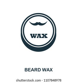 Beard Wax icon. Flat style icon design. UI. Illustration of beard wax icon. Pictogram isolated on white. Ready to use in web design, apps, software, print.