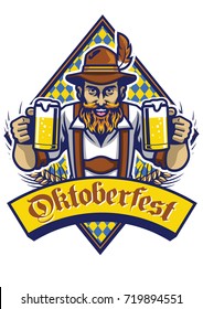 bearded bavarian man