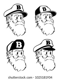 The bearded Captain hipster