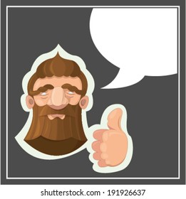 A bearded comics