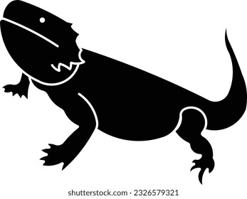 bearded dragon dragon lizard lizard pet animal Glyph