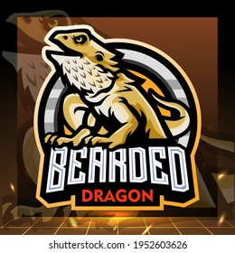 Mascota de dragón doblada. diseño de logotipo de apoyo