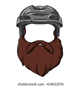 bearded hockey player